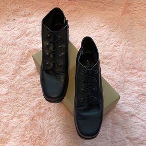Markon Ankle Boots, dark navy with side zipper-10W